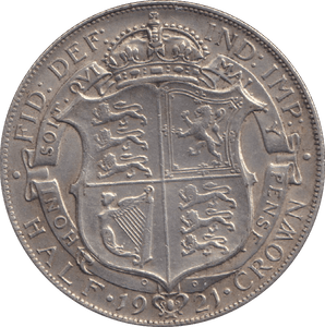 1921 HALFCROWN ( EF ) - HALFCROWN - Cambridgeshire Coins