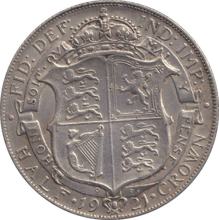 1921 HALFCROWN ( EF ) - HALFCROWN - Cambridgeshire Coins