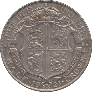 1921 HALFCROWN ( EF ) - Halfcrown - Cambridgeshire Coins