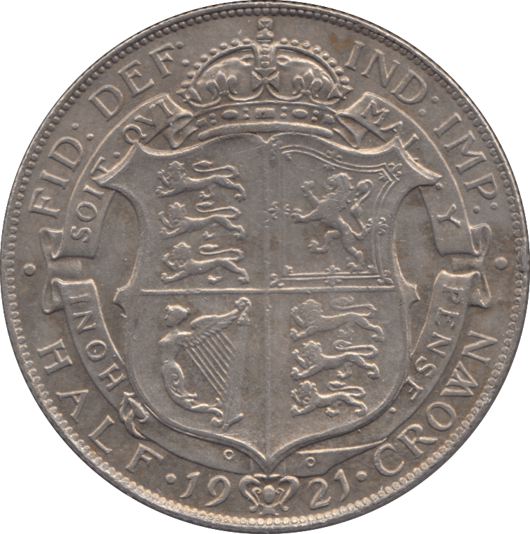 1921 HALFCROWN ( EF ) - Halfcrown - Cambridgeshire Coins