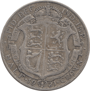 1921 HALFCROWN ( FINE ) - HALFCROWN - Cambridgeshire Coins