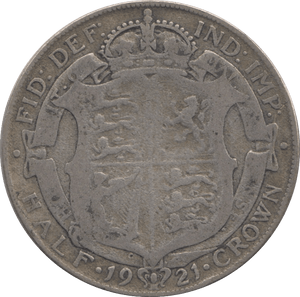 1921 HALFCROWN ( FINE ) - Halfcrown - Cambridgeshire Coins