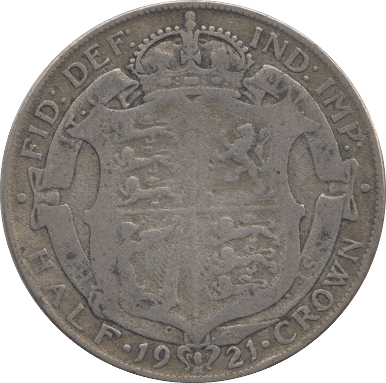 1921 HALFCROWN ( FINE ) - Halfcrown - Cambridgeshire Coins