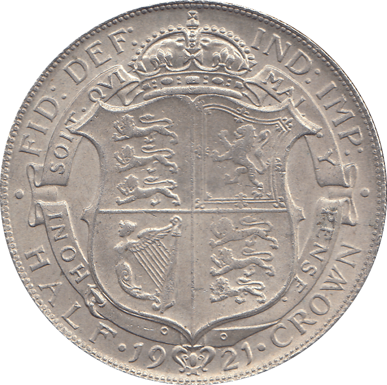 1921 HALFCROWN ( UNC ) - HALFCROWN - Cambridgeshire Coins