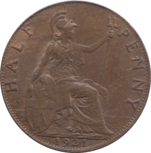 1921 HALFPENNY ( UNC ) - HALFPENNY - Cambridgeshire Coins