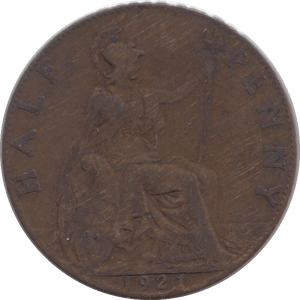 1921 HALFPENNY ( VF ) - Halfpenny - Cambridgeshire Coins