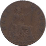 1921 HALFPENNY ( VF ) - Halfpenny - Cambridgeshire Coins