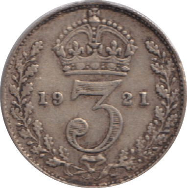 1921 MAUNDY THREEPENCE ( GF ) - MAUNDY THREEPENCE - Cambridgeshire Coins