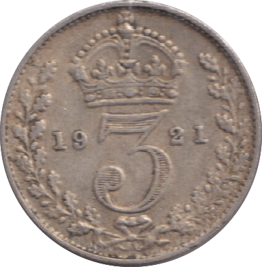 1921 MAUNDY THREEPENCE ( VF ) - MAUNDY THREEPENCE - Cambridgeshire Coins
