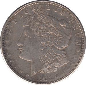 1921 MORGAN DOLLAR USA DENVER MINT - SILVER WORLD COINS - Cambridgeshire Coins
