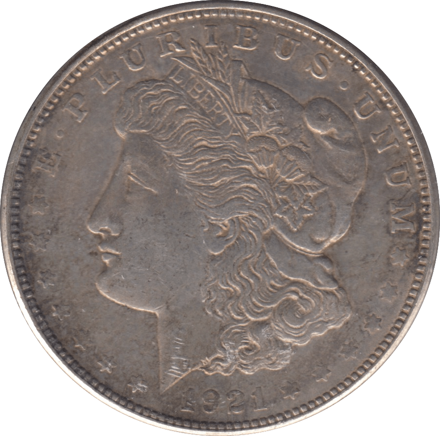 1921 MORGAN DOLLAR USA DENVER MINT - SILVER WORLD COINS - Cambridgeshire Coins