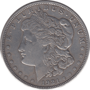 1921 MORGAN DOLLAR USA DENVER MINT - SILVER WORLD COINS - Cambridgeshire Coins