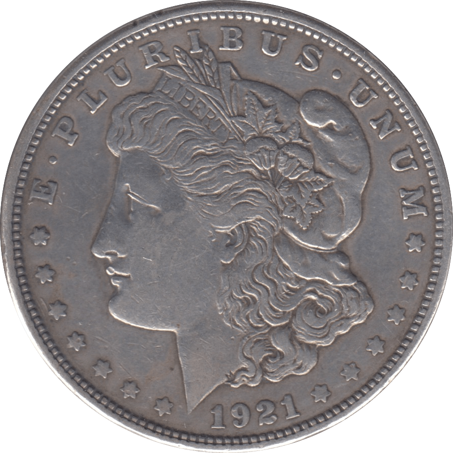 1921 MORGAN DOLLAR USA DENVER MINT - SILVER WORLD COINS - Cambridgeshire Coins