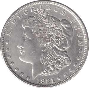 1921 MORGAN DOLLAR USA PHILADEPHIA MINT - SILVER WORLD COINS - Cambridgeshire Coins