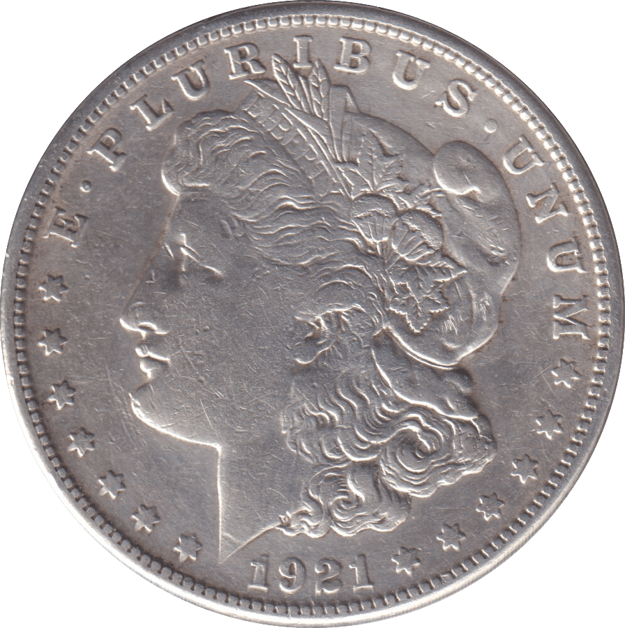 1921 MORGAN DOLLAR USA SAN FRANCISCO MINT - SILVER WORLD COINS - Cambridgeshire Coins