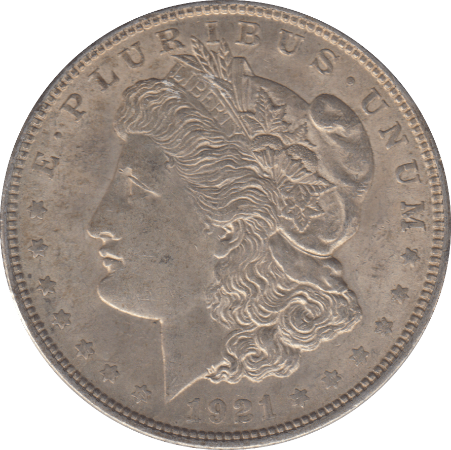1921 MORGAN DOLLAR USA - SILVER WORLD COINS - Cambridgeshire Coins