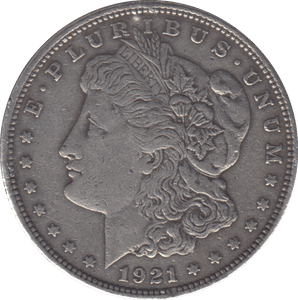 1921 MORGAN DOLLAR USA - SILVER WORLD COINS - Cambridgeshire Coins