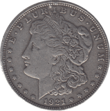 1921 MORGAN DOLLAR USA - SILVER WORLD COINS - Cambridgeshire Coins