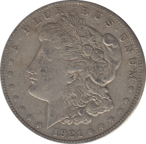 1921 MORGAN DOLLAR USA - WORLD COINS - Cambridgeshire Coins