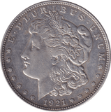 1921 ONE DOLLAR USA - SILVER WORLD COINS - Cambridgeshire Coins