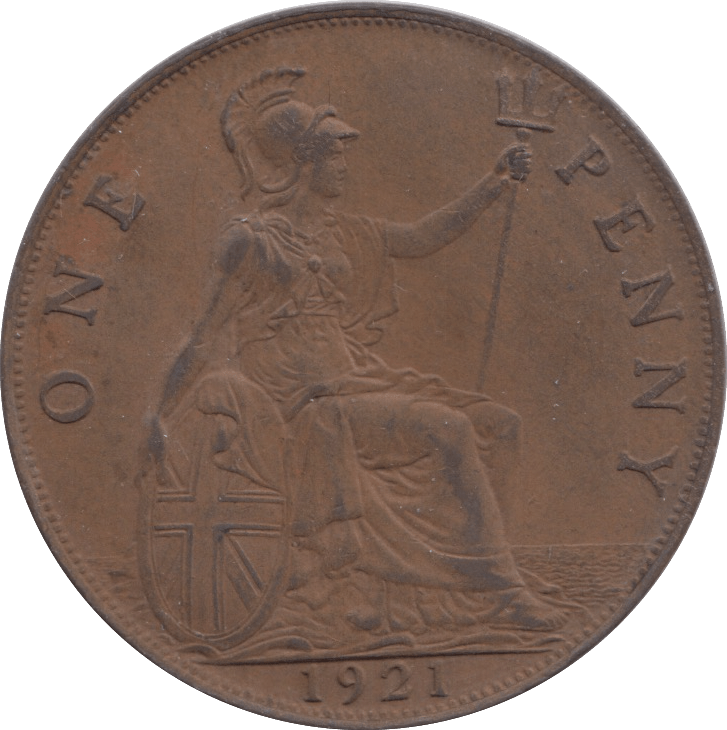 1921 PENNY BRITANNIA ( GVF ) - PENNY - Cambridgeshire Coins