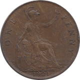 1921 PENNY ( EF ) - Penny - Cambridgeshire Coins