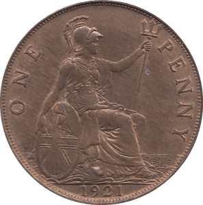 1921 PENNY ( UNC ) - PENNY - Cambridgeshire Coins