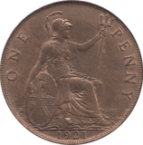 1921 PENNY ( UNC ) - PENNY - Cambridgeshire Coins