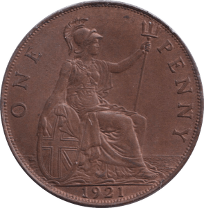 1921 PENNY ( UNC ) - PENNY - Cambridgeshire Coins