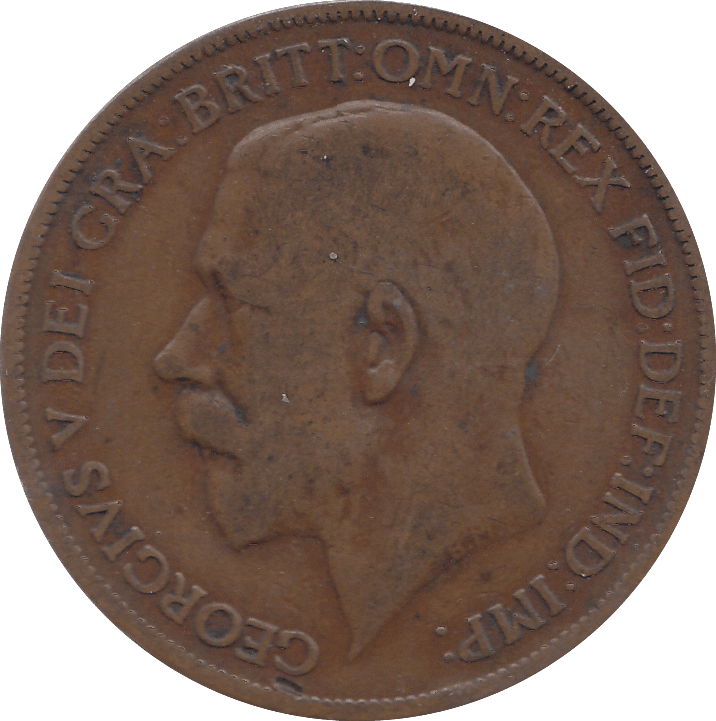 1921 PENNY ( VF ) - PENNY - Cambridgeshire Coins