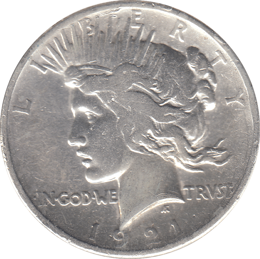 1921 PHILADELPHIA PEACE DOLLAR - WORLD COINS - Cambridgeshire Coins