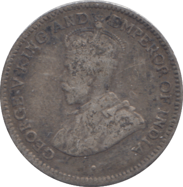 1921 SILVER BRITISH GUIANA FOUR PENCE - SILVER WORLD COINS - Cambridgeshire Coins