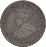 1921 SILVER BRITISH GUIANA FOUR PENCE - SILVER WORLD COINS - Cambridgeshire Coins