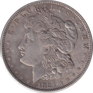 1921 SILVER DOLLAR USA - SILVER WORLD COINS - Cambridgeshire Coins