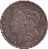 1921 SILVER DOLLAR USA - SILVER WORLD COINS - Cambridgeshire Coins