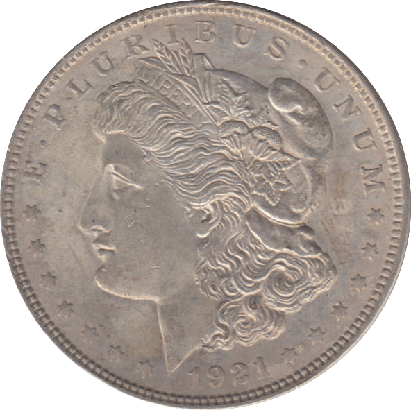 1921 SILVER DOLLAR USA - SILVER WORLD COINS - Cambridgeshire Coins
