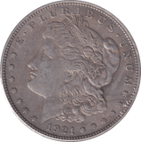 1921 SILVER DOLLAR USA - SILVER WORLD COINS - Cambridgeshire Coins