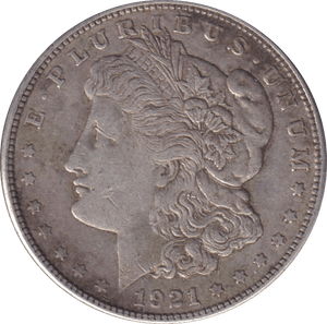 1921 SILVER DOLLAR USA - SILVER WORLD COINS - Cambridgeshire Coins