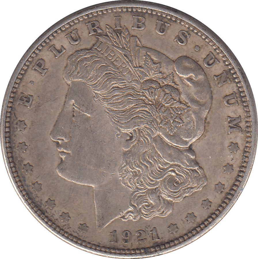 1921 SILVER MORGAN DOLLAR DENVER MINT - SILVER WORLD COINS - Cambridgeshire Coins