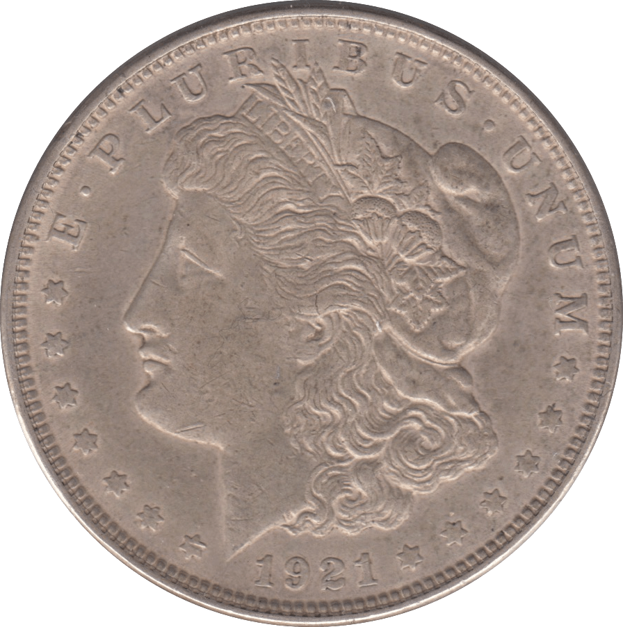 1921 SILVER MORGAN DOLLAR PHILADELPHIA MINT - SILVER WORLD COINS - Cambridgeshire Coins