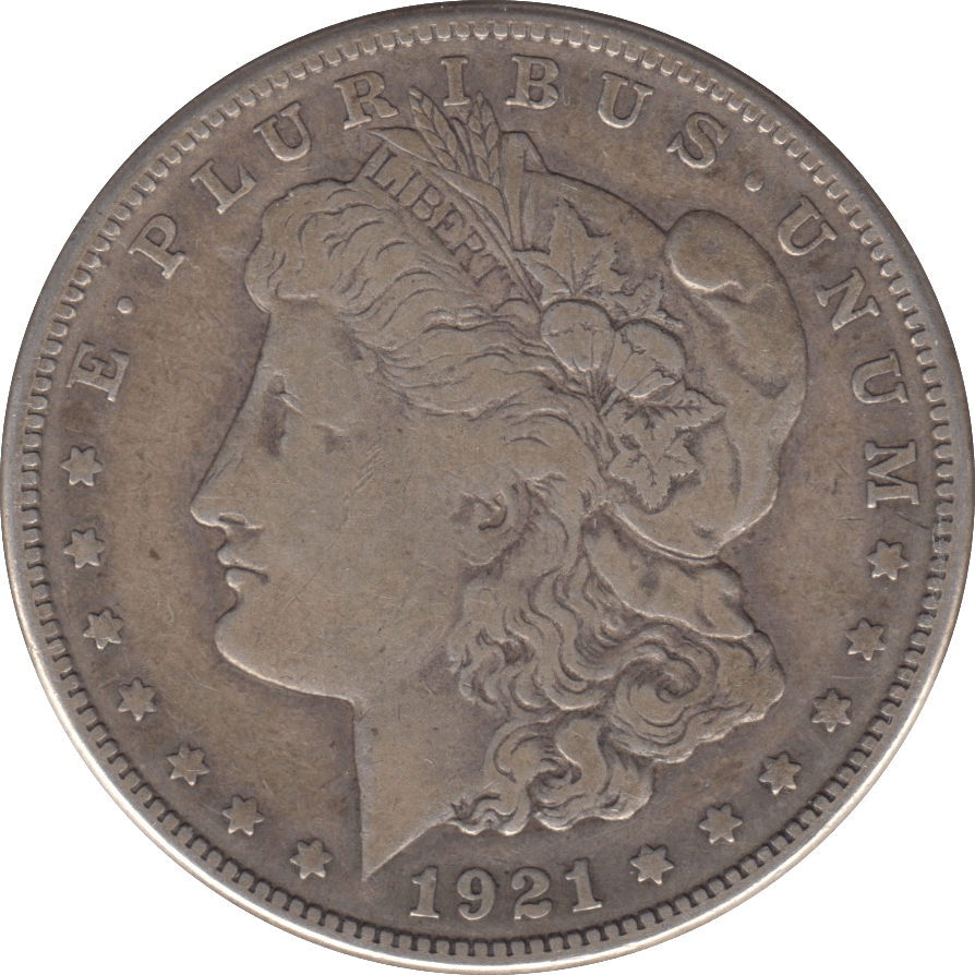 1921 SILVER MORGAN DOLLAR SAN FRANCISCO MINT - SILVER WORLD COINS - Cambridgeshire Coins