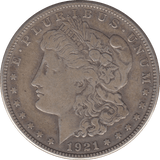 1921 SILVER MORGAN DOLLAR SAN FRANCISCO MINT - SILVER WORLD COINS - Cambridgeshire Coins