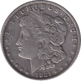 1921 SILVER MORGAN DOLLAR SAN FRANCISCO USA - SILVER WORLD COINS - Cambridgeshire Coins
