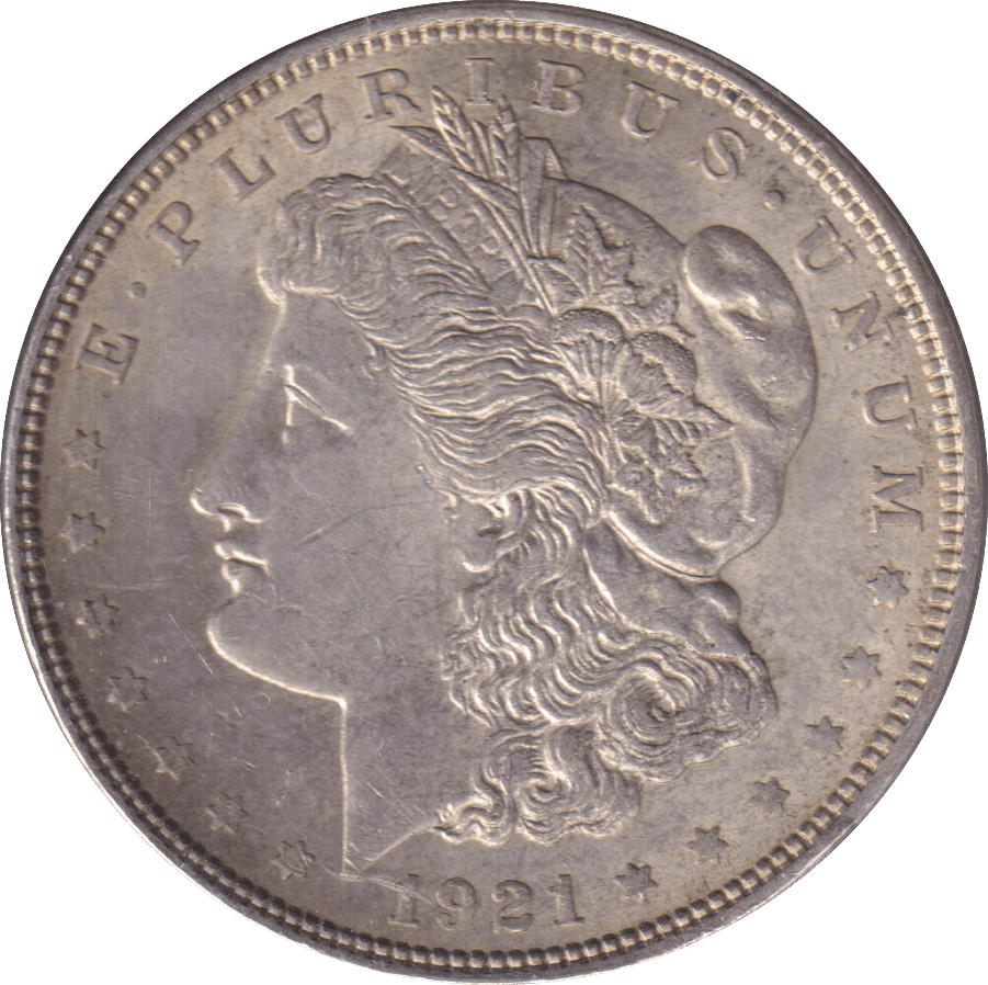 1921 SILVER MORGAN DOLLAR USA 5 - SILVER WORLD COINS - Cambridgeshire Coins