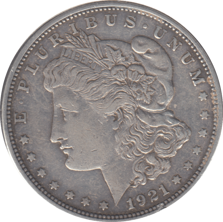 1921 SILVER MORGAN DOLLAR USA DENVER - SILVER WORLD COINS - Cambridgeshire Coins