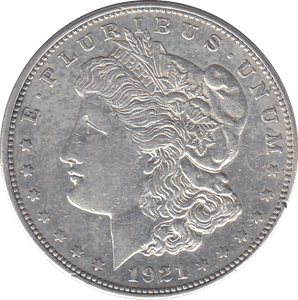 1921 SILVER MORGAN DOLLAR USA PHILADELPHIA MINT 8 - SILVER WORLD COINS - Cambridgeshire Coins