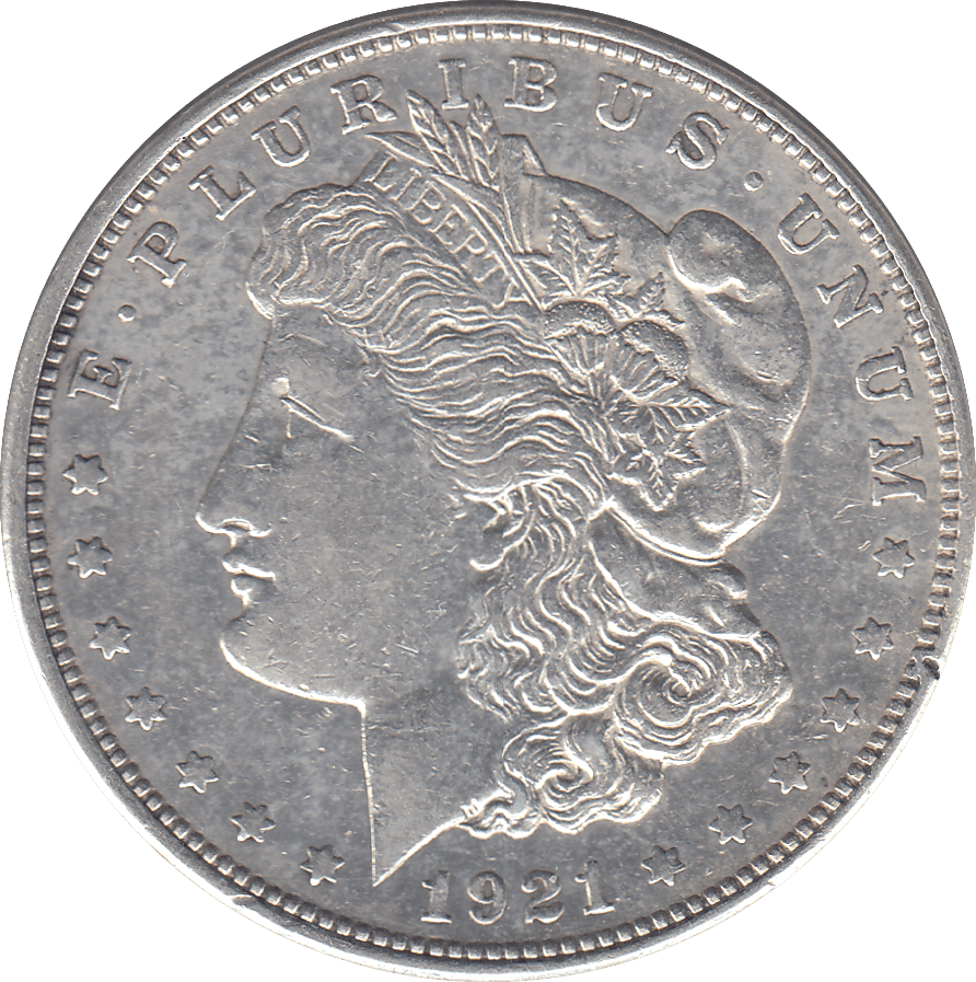 1921 SILVER MORGAN DOLLAR USA PHILADELPHIA MINT 8 - SILVER WORLD COINS - Cambridgeshire Coins