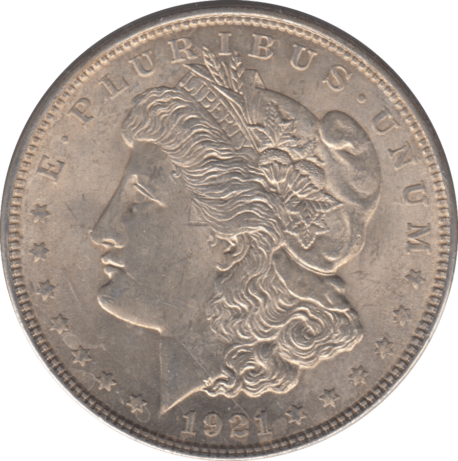 1921 SILVER MORGAN DOLLAR USA PHILADELPHIA MINT - SILVER WORLD COINS - Cambridgeshire Coins