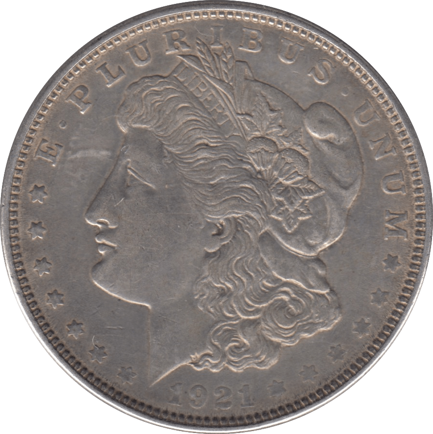 1921 SILVER MORGAN DOLLAR USA PHILADELPHIA MINT - SILVER WORLD COINS - Cambridgeshire Coins