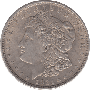 1921 SILVER MORGAN DOLLAR USA PHILADELPHIA MINT - SILVER WORLD COINS - Cambridgeshire Coins